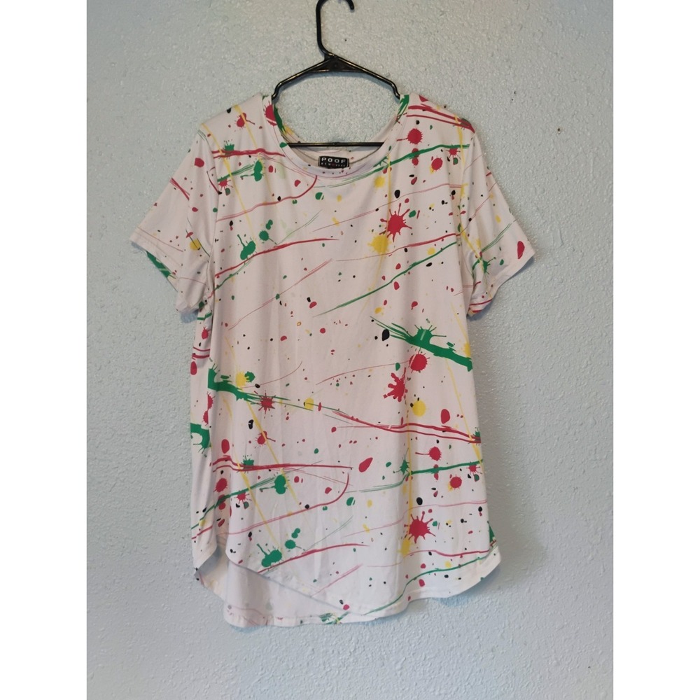 Colorful Painting Double Sided Shirt Poof New York 2X Tee Unisex